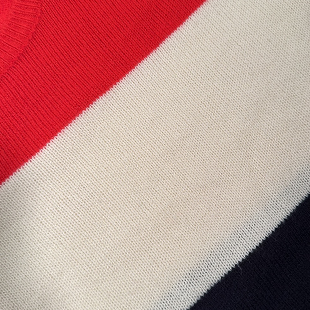 H&M Colorblock Striped Crewneck Sweater - Red, White & Navy - Picture 5 of 6